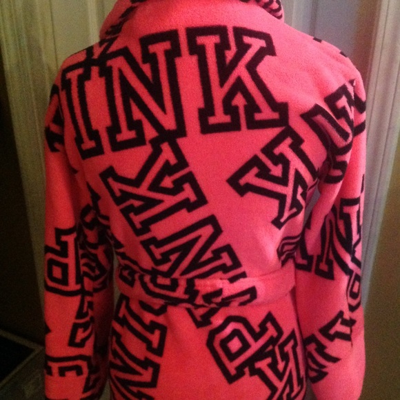 VICTORIA SECRET PINK LOGO ROBE XS-S - Picture 5 of 8